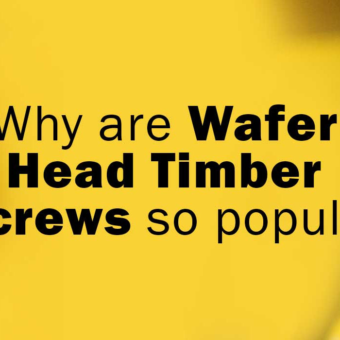 Why are wafer head timber screws so popular?