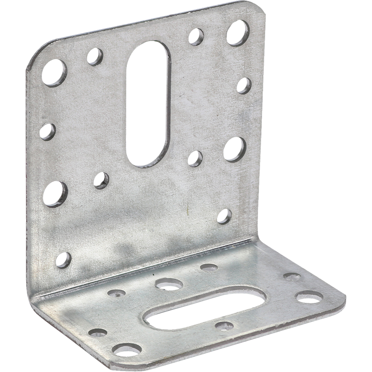 Corrosion resistant metal angle brackets in a variety of sizes