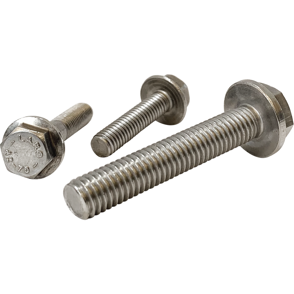 Flanged hex bolts available in corrosion resistant A2 stainless steel. Available in various sizes all at great prices