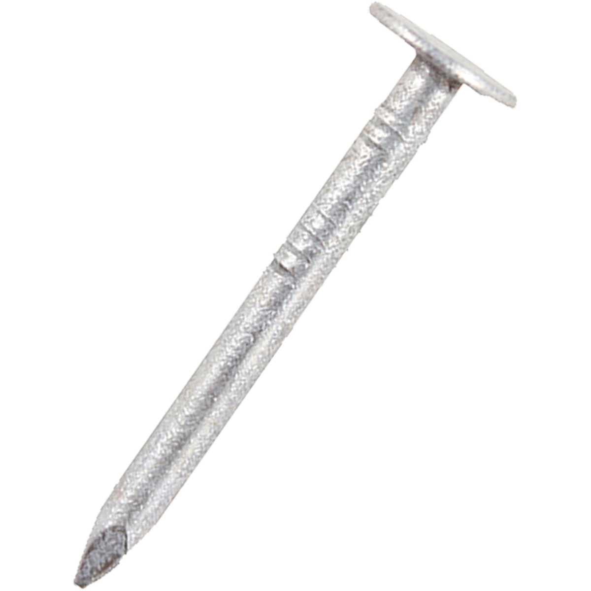 Galvanised clout nail with a large flay head ideal for tacking materials into place.