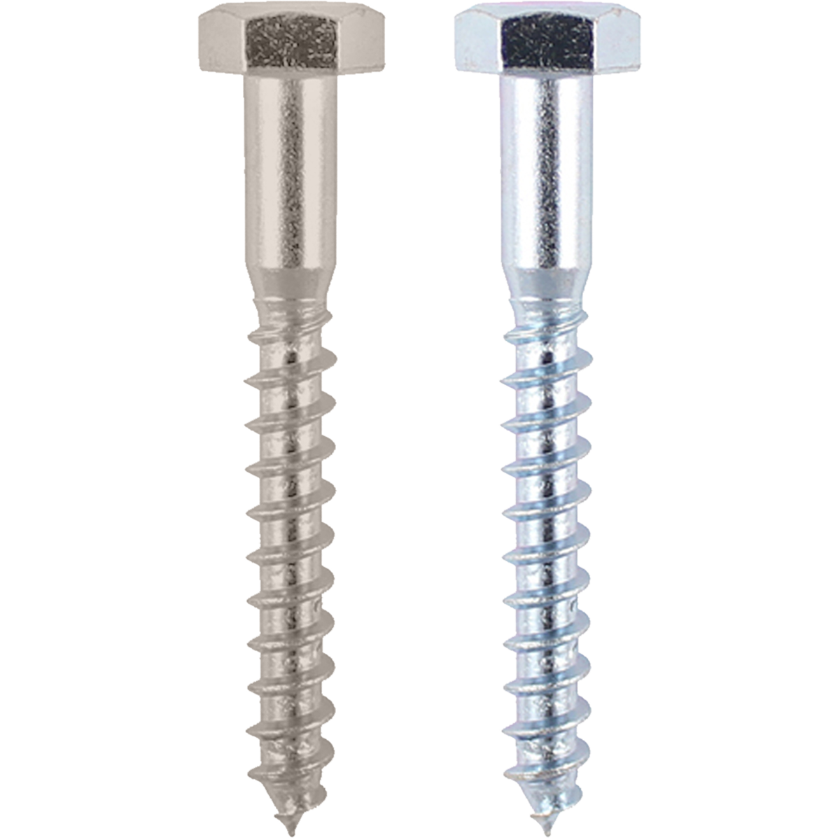 Coach screws - Hex head coach screws also known as lag screws or lag bolts which are heavy-duty wood screws 