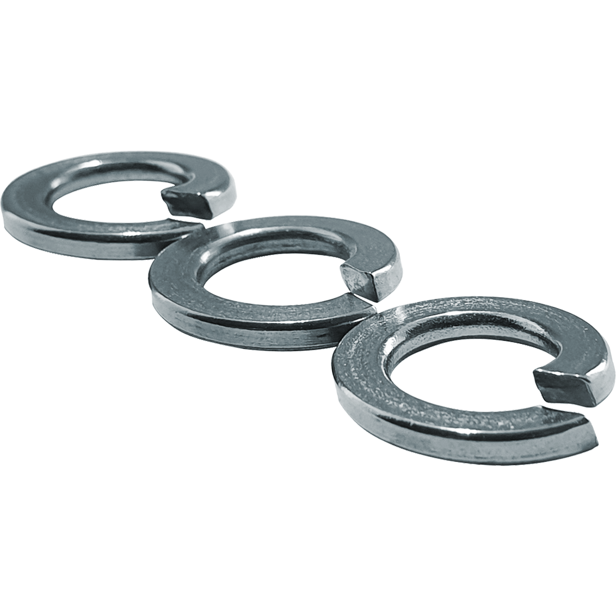 Imperial, rectangular Spring Washers, manufactured from grade 4.6 steel with a bright zinc plating