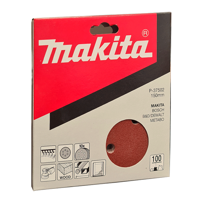 A range of Makita sanding discs with various grits available. Part of a growing range of sanding discs from Fusion Fixings.