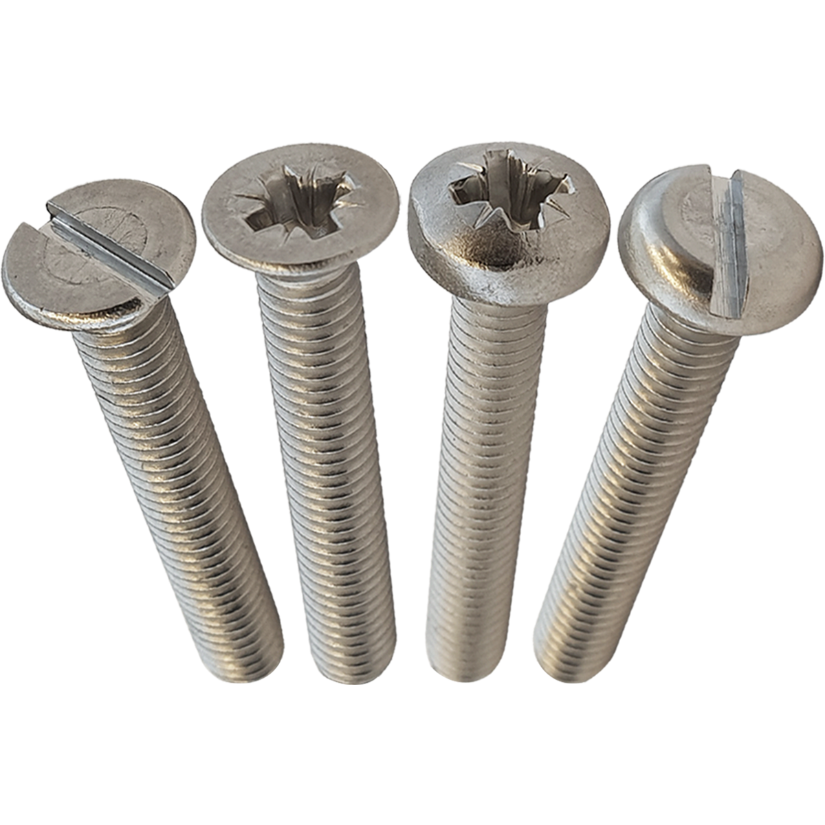 An extensive range of machine screws are available in a variety of diameters, head types, and lengths at competitive prices