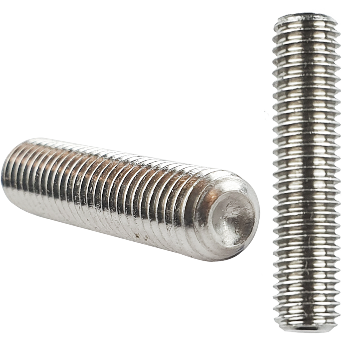 Cup point socket set screws. Also known as hex set screws or grub screws are available at great prices. Manufactured in stainless steel for resistance to corrosion