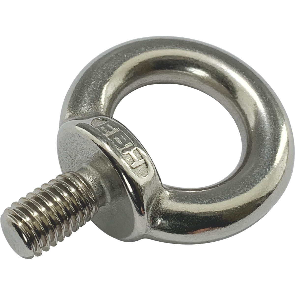 Lifting eye bolts - A thick circular ring of metal with a threaded section.
