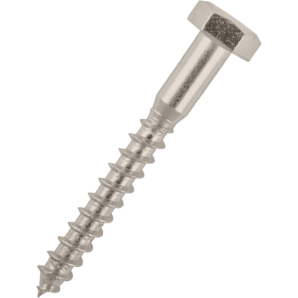 Highly corrosion-resistant hex head stainless steel coach screws. Also know by other names such as lag screws or lag bolts