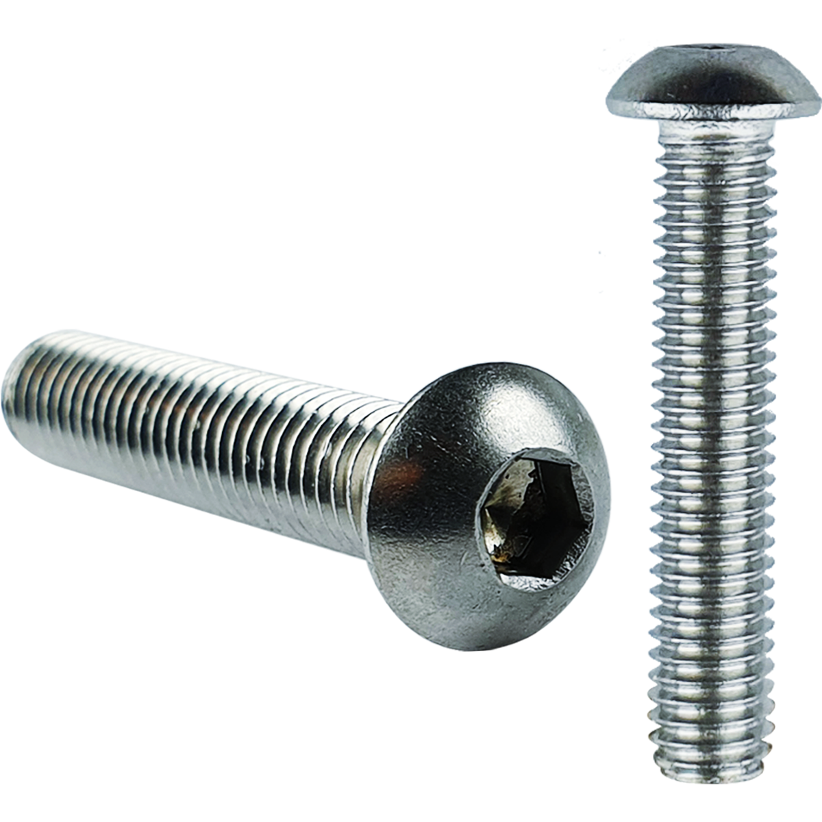 Bright zinc plated (BZP) - Button head machine screws with a socket recess at competitive prices