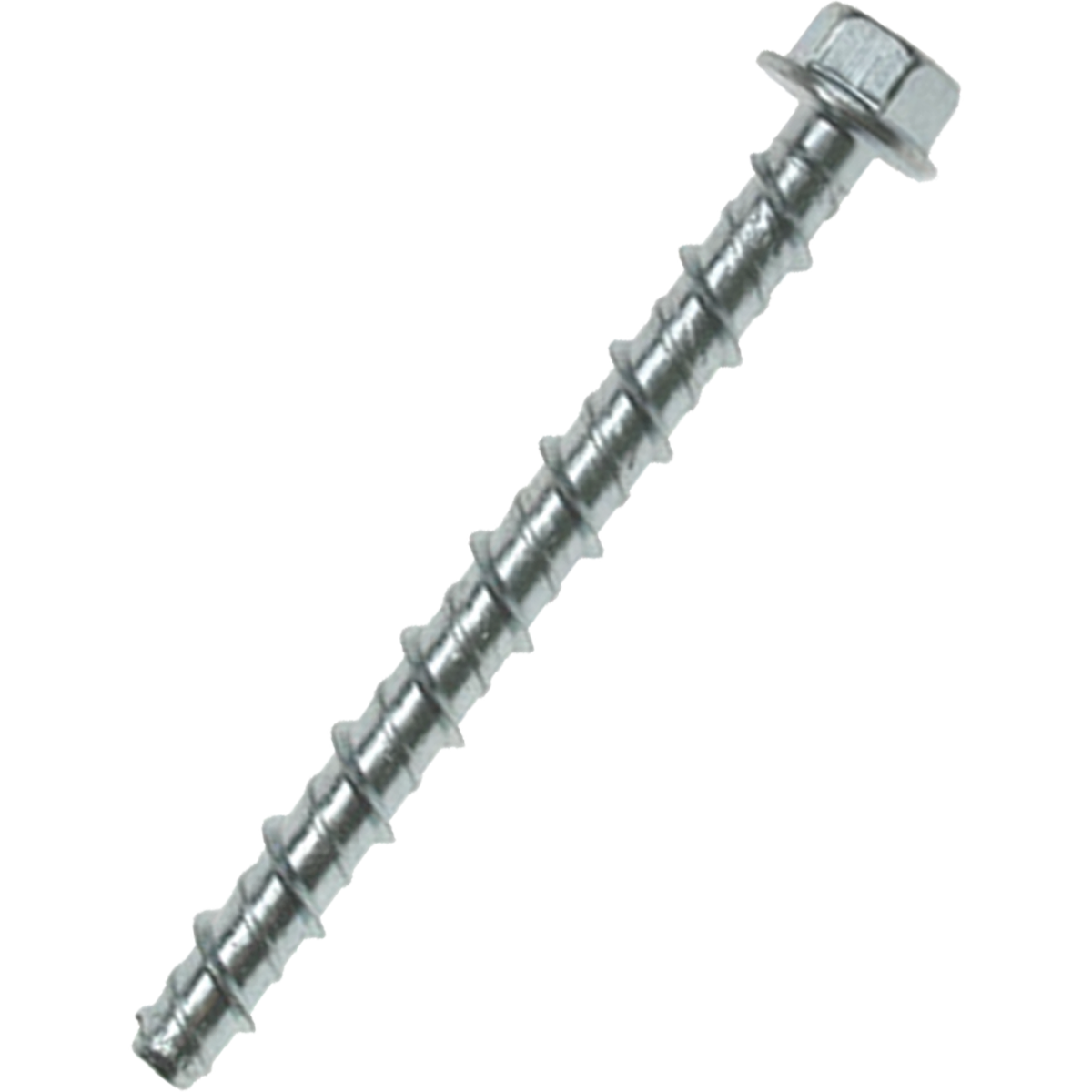 Self tapping Ankerbolts with a flanged hex head at competitive prices.  For use with various materials including concrete, stone, brick, and concrete block.