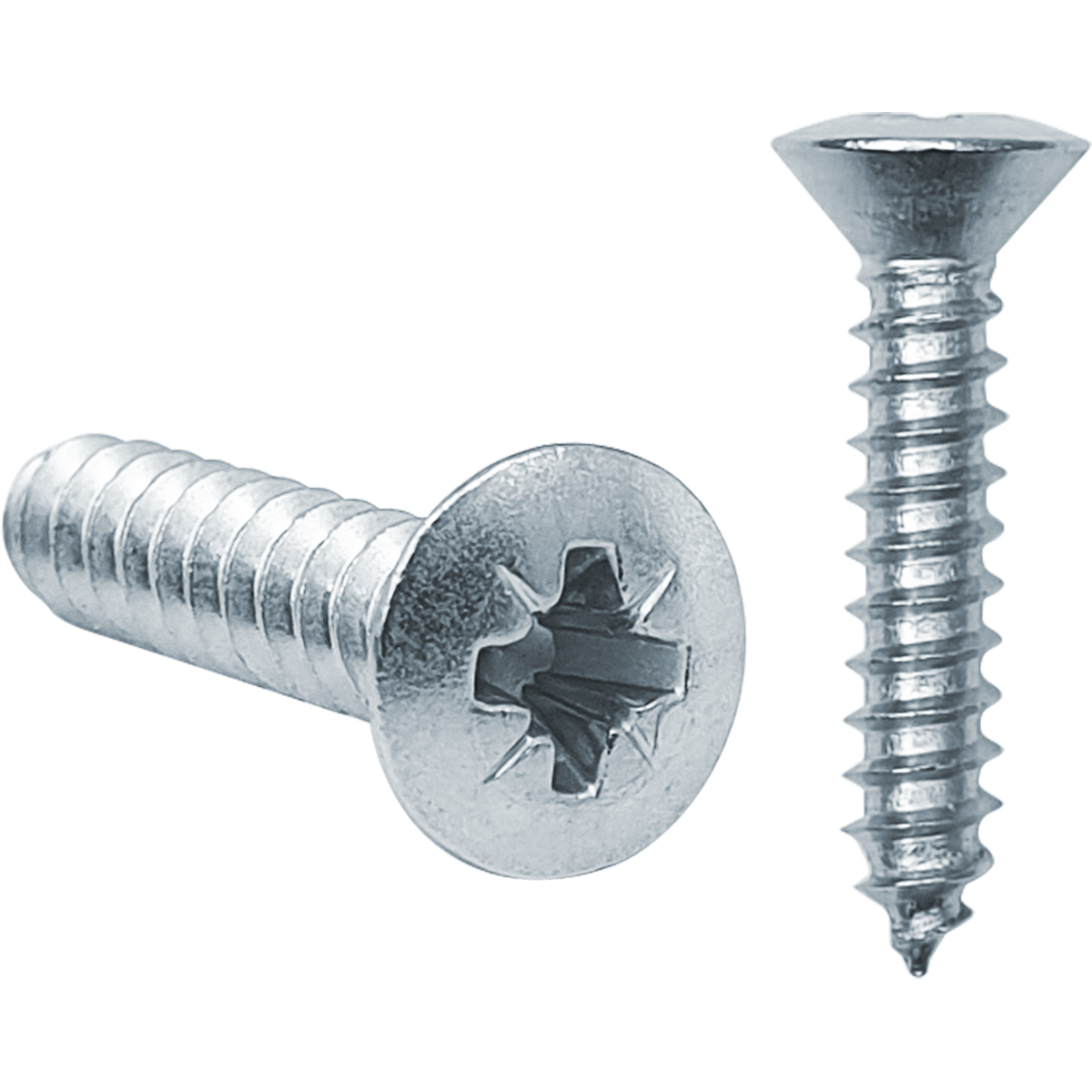 Countersunk self tapping screws with a raised countersunk head at competitive prices