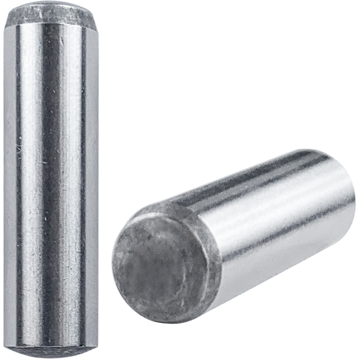 Accurately ground metal dowel pins. Also known as retaining rods, locating pins, and lock pins.