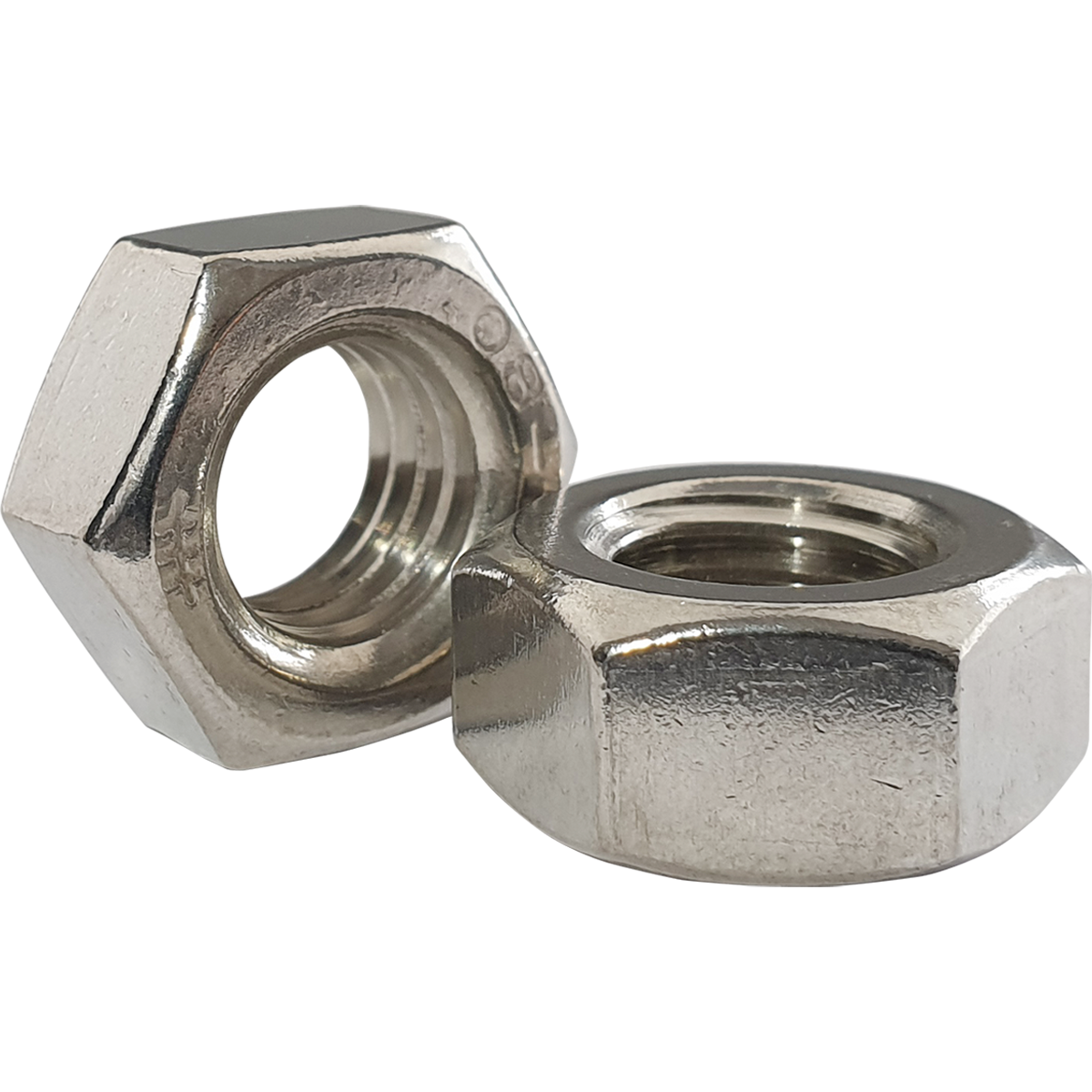 A2 stainless steel hex full nuts, also known as hex nuts or hexagon nuts, available at great prices.
