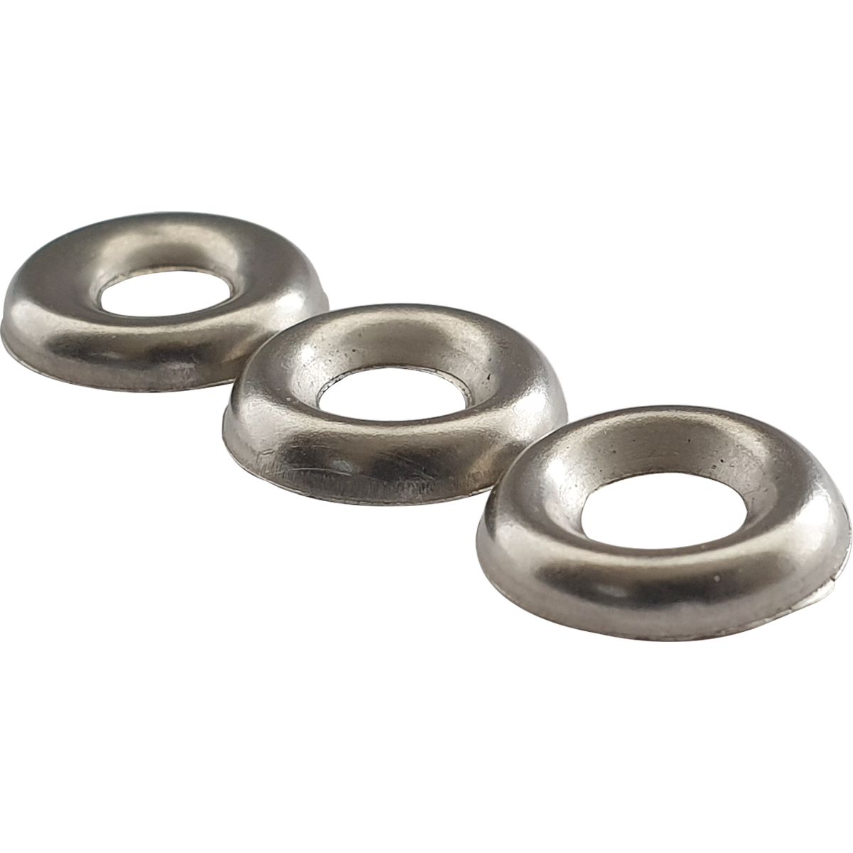 Screw Cup Washers, also known as Finishing Washers available in a selection of sizes.
