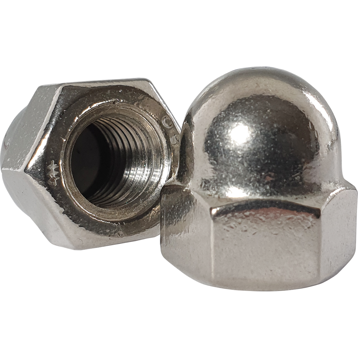 thumbnail image 2 of DIN 1587 Stainless Steel Hex Dome Nuts – V2A AISI 304 – Metric M3 To M24 – EXS Germany 2 of 6