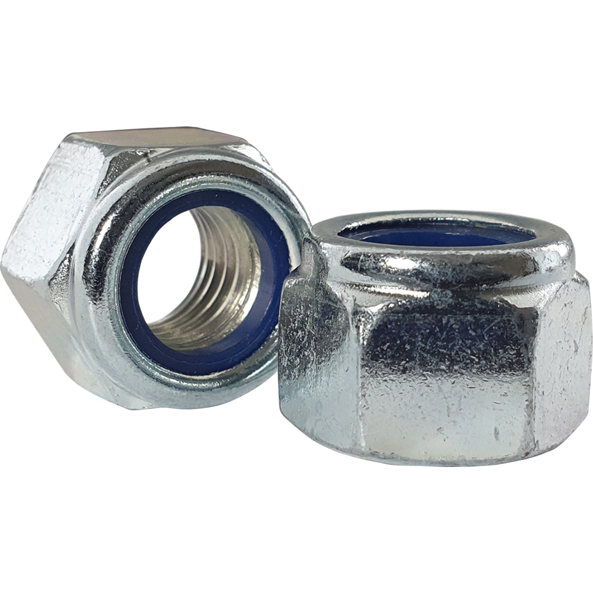 BZP, high type, nylon insert nuts, Nyloc nuts | Fusion Fixings
