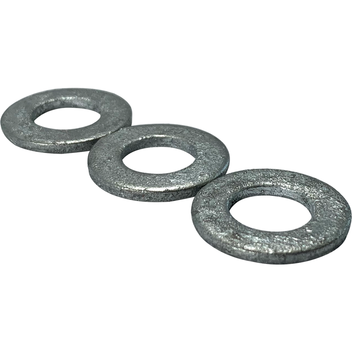 Metric, HDGV galvanised, ‘Form A’ flat washers are available in various diameters