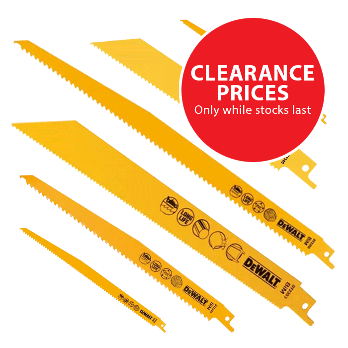 DeWalt Reciprocating Saw Blades - CLEARANCE