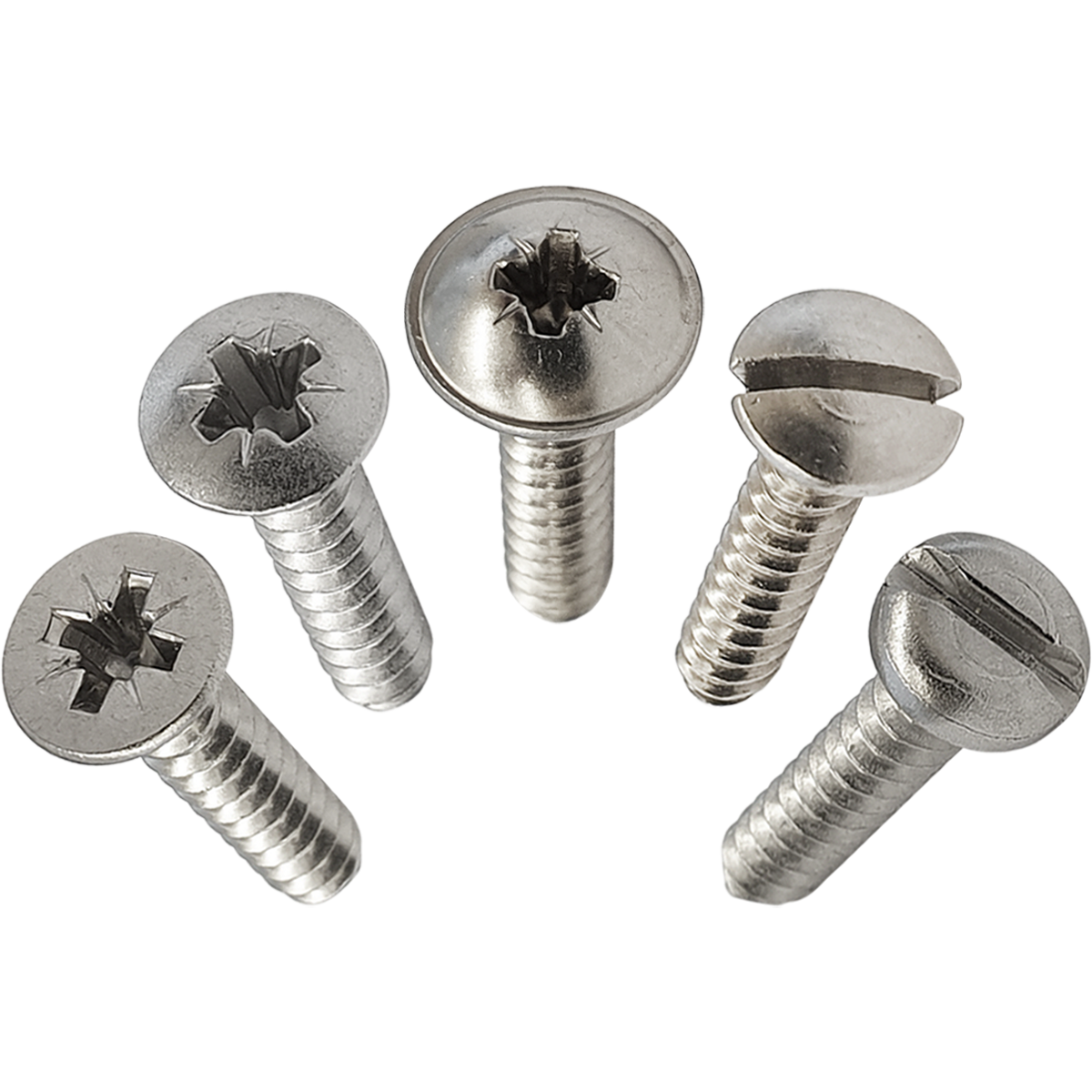 Self-tapping screws, also known as self tappers, come in an extensive selection of diameters, lengths, and head types to suit numerous applications.