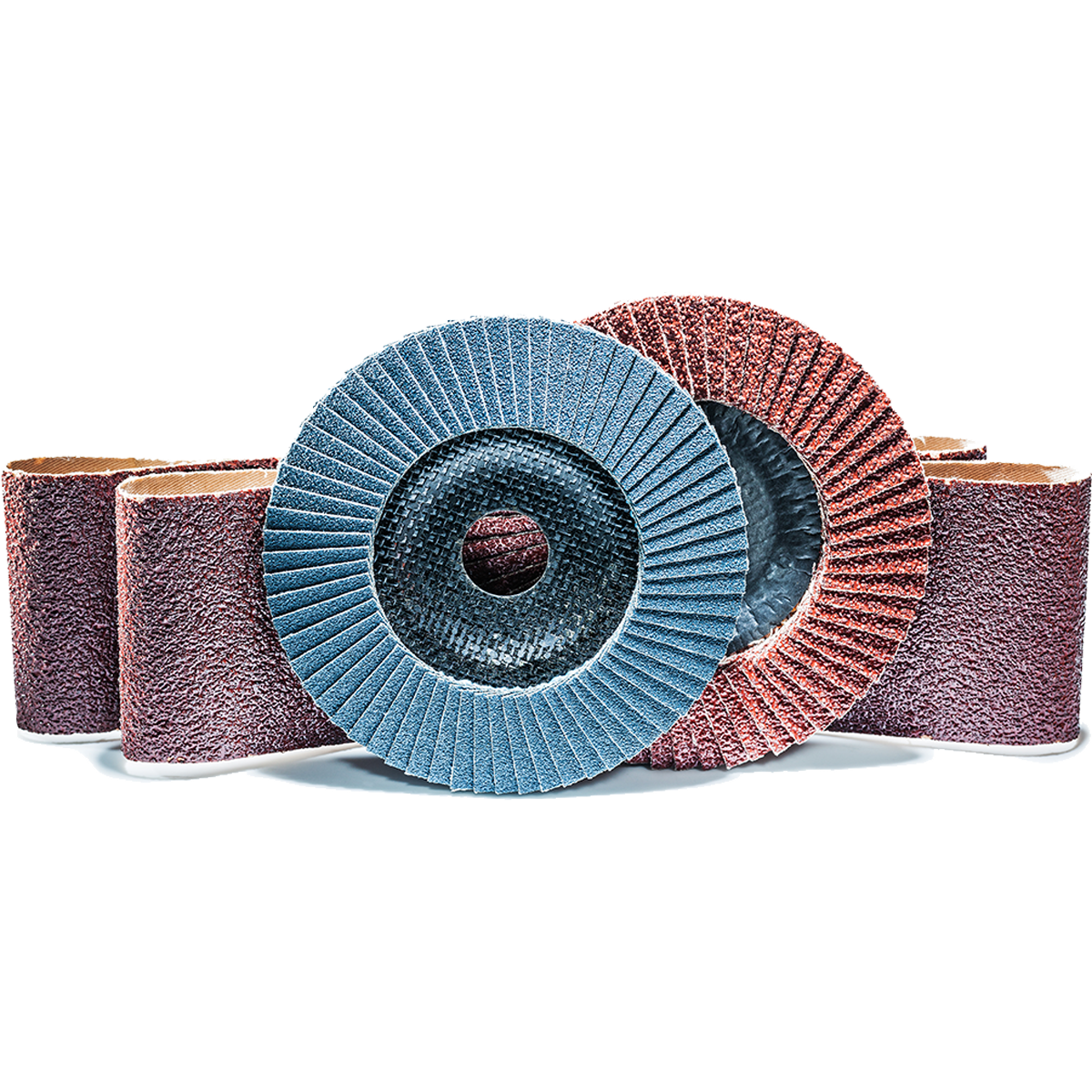 A comprehensive range abrasives, from sanding discs, cutting discs, to polishing wheels and sanding belts.