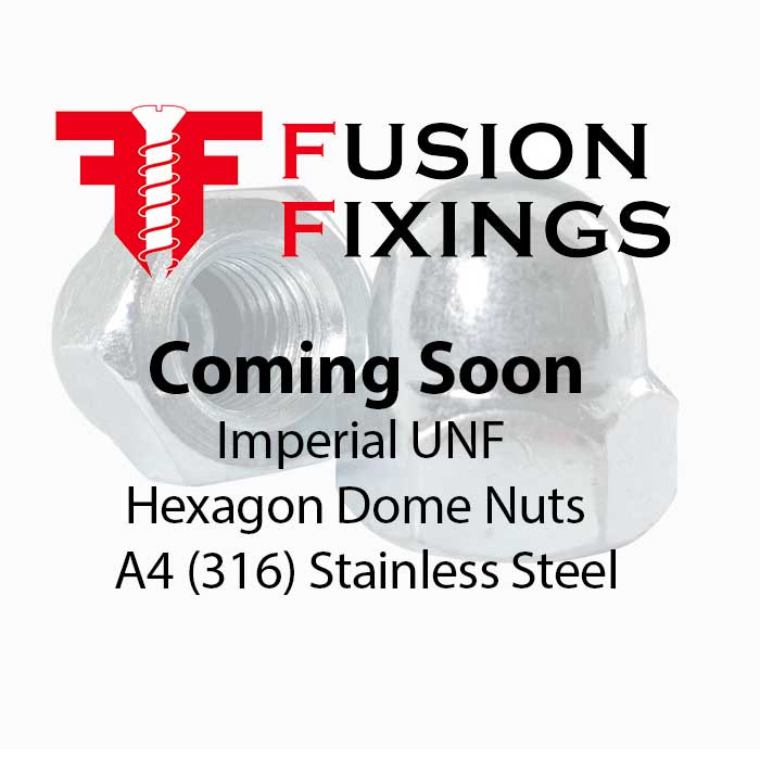 Hexagon Dome Nuts Imperial UNF A4 (316) Stainless Steel - SAE J483A