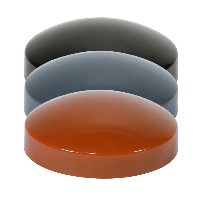 Two Piece Clip-On Screw Cover Caps