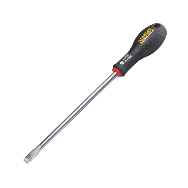 Product image for Stanley FatMax Screwdriver, 10 x 200mm, Flared Slotted Tip (0-65-139) part of a growing range from Fusion Fixings