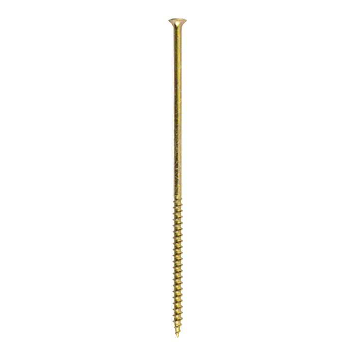 4.8 x 150mm Drywall Screws, Phillips, Countersunk, Coarse Thread, Zinc & Yellow - Box of 100 (00150DRYCY)