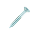 Product image for the 8 x 1 ¼” (4 x 30mm) Pozi Countersunk Twin Thread Wood Screws BZP - Box of 200, 08114CWZ