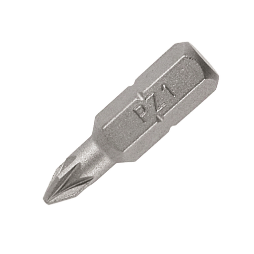 Timco S2 Pozi drive Bits, PZ1 x 25mm, Jar of 100 (1CB25GJ)