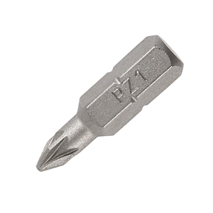 Timco S2 Pozi drive Bits, PZ1 x 25mm, Pack of 10 (1CB25PACK)