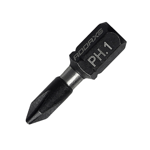 Phillips X6 Impact driver Bits, PH1 x 25mm, Pack of 10 (1PH25X6)