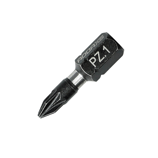 Pozi X6 Impact driver Bits, PZ1 x 25mm, Pack of 10 (1PZ25X6)