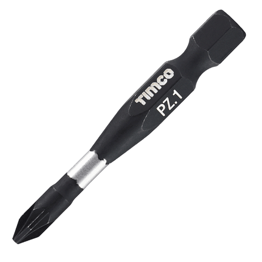 Pozi X6 Impact driver Bits, PZ1 x 50mm, Pack of 5 (1PZ50X6)