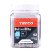 Jar of Timco S2 Pozi drive Bits, PZ2 x 50mm, Jar of 50 (2CB50GJ)