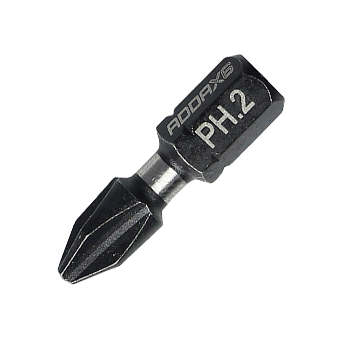 Phillips X6 Impact driver Bits, PH2 x 25mm, Pack of 10 (2PH25X6)