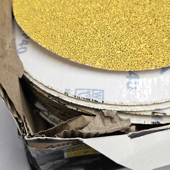 Mirka 150mm GOLD PSA Sanding Discs (No Holes) P40 Grit - Pack of 50, (2333405040) CLEARANCE