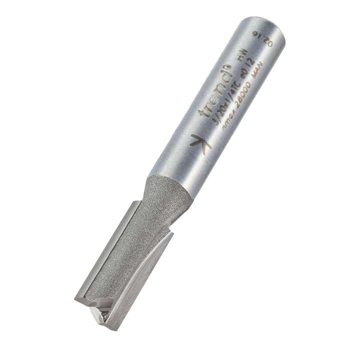 6.3mm Dia x 16mm Cut Trend Two Flute Router Cutter 1/4 Inch Shank (3/20X1/4TC) - CLEARANCE