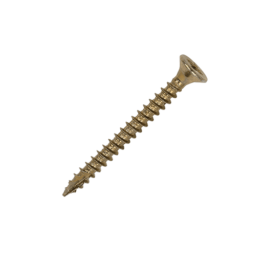 3 x 30mm Countersunk Wood Screws, Pozi, Zinc & Yellow, Box of 200 (30030CLAF)
