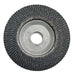 Cutting side of the Tyrolit 80 Grit Flap Discs, 115mm PREMIUM Long Life C-TRIM Flap Discs, 28N ZA 80 T-B (Pack of 10)