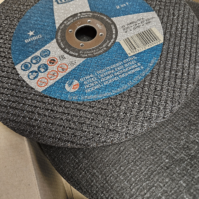 Detail of Tyrolit Cutting Discs. 230 x 1.9mm, BASIC 2in1 Cut-Off All Steel Cutting Discs, A46Q-BFB (Pack of 25)