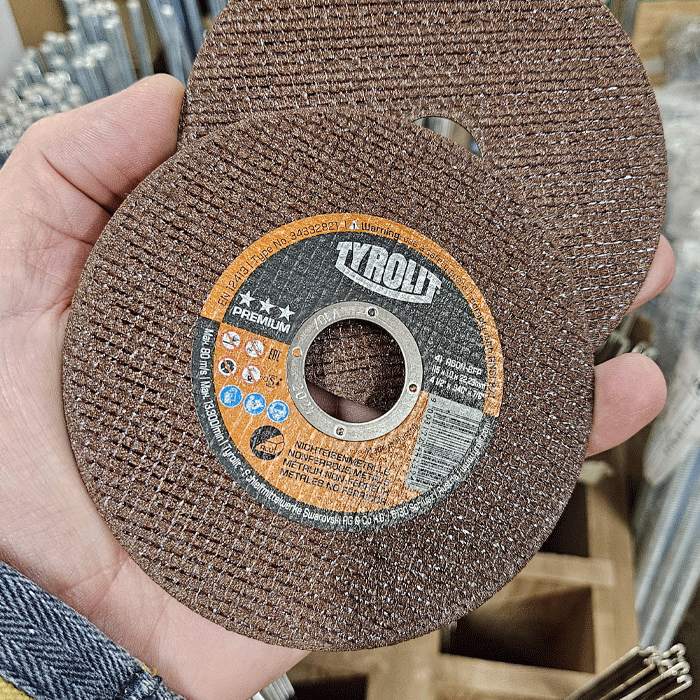 Tyrolit Cutting Discs, 115 x 1mm, PREMIUM Cut-Off Aluminium Cutting Discs, Pack of 25 (A60N-BFP)