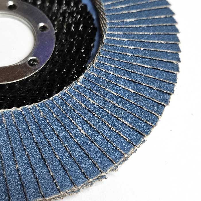 Tyrolit ONE 120 Grit Flap Discs, 115mm, 2in1 Flap Discs, 27A, ZA120Q-B (Pack of 10)