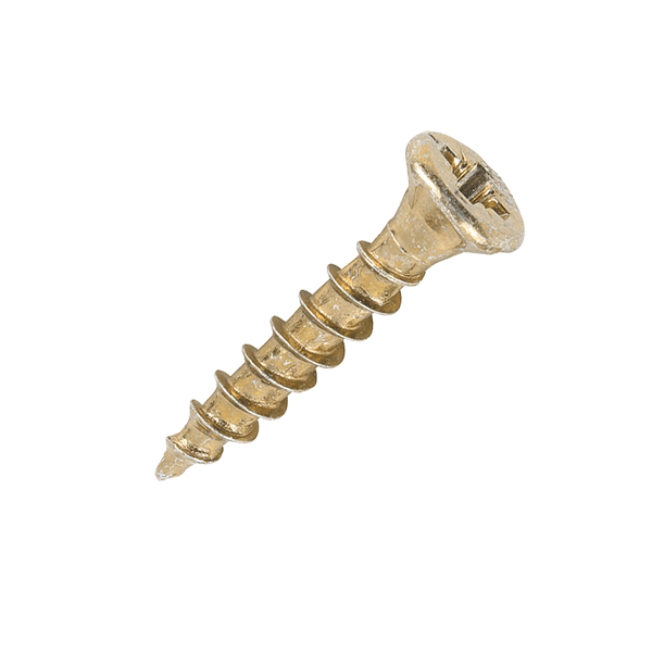 Wood screw image for the 3.5 x 20mm Timco Velocity Wood Screws, Pozi, Countersunk, ZY, Box of 200 (35020VY)
