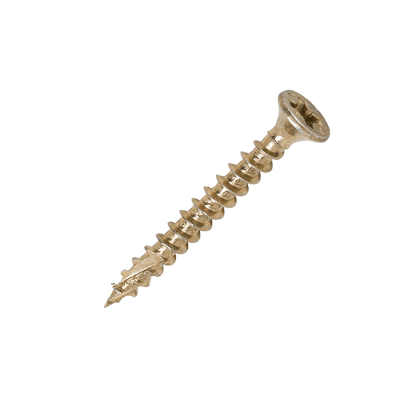 3.5 x 30mm Timco C2 Strong Fix Wood Screws, Pozi, Countersunk, ZY, Box of 200 (35030C2)