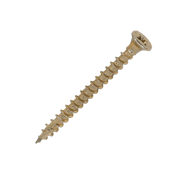 3.5 x 40mm Timco C2 Strong Fix Wood Screws, Pozi, Countersunk, ZY, Box of 200 (35040C2)