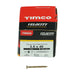 3.5 x 40mm Timco Velocity Wood Screws, Pozi, Countersunk, ZY, Box of 200 (35040VY)