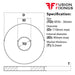 Size guide for the M36 x 110 x 9.2mm Form G Flat Construction Washer, Metric, A2 (304) Stainless Steel, DIN 9021