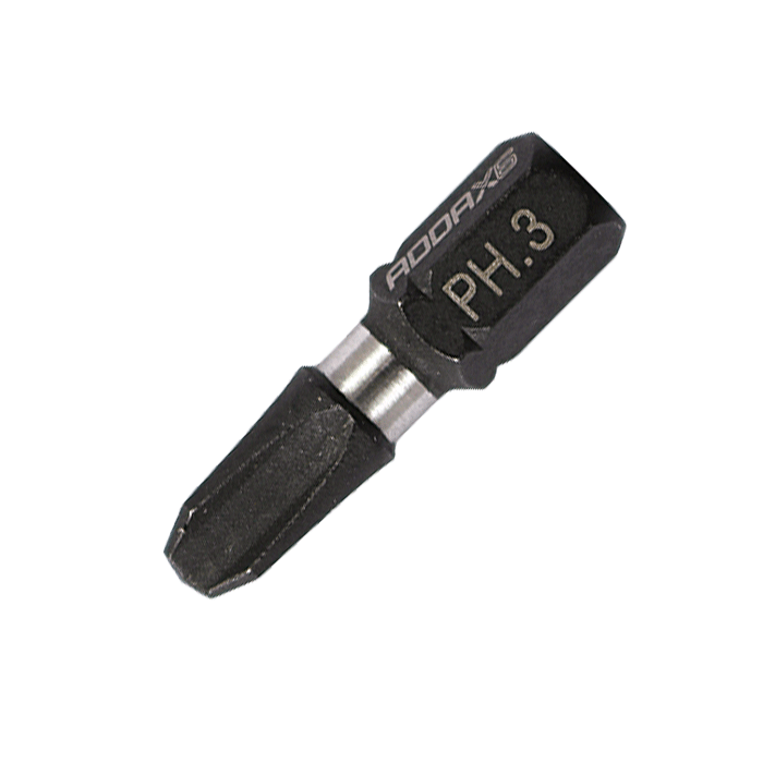 Phillips X6 Impact driver Bits, PH3 x 25mm, Pack of 10 (3PH25X6)