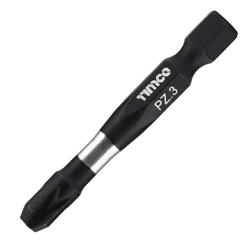 Pozi X6 Impact driver Bits, PZ3 x 50mm, Pack of 10 (3PZ50X6)