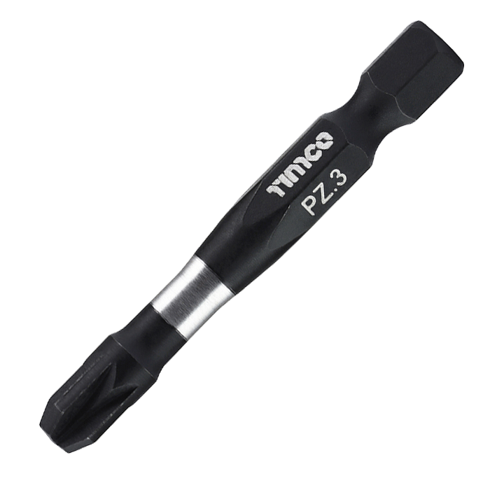 Pozi X6 Impact driver Bits, PZ3 x 50mm, Pack of 10 (3PZ50X6)